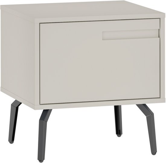 שידת לילה מעוצבת דגם NS3289 מבית Step Up - צבע קרם