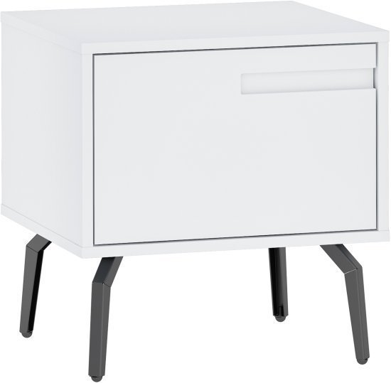 שידת לילה מעוצבת דגם NS3289 מבית Step Up - צבע לבן