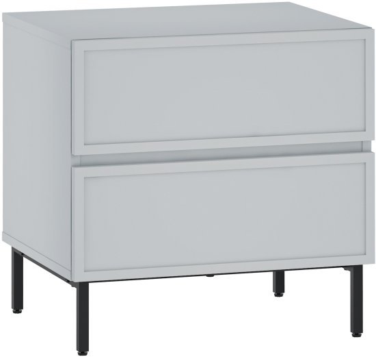 שידת לילה מעוצבת דגם NS3288 מבית Step Up - צבע אפור