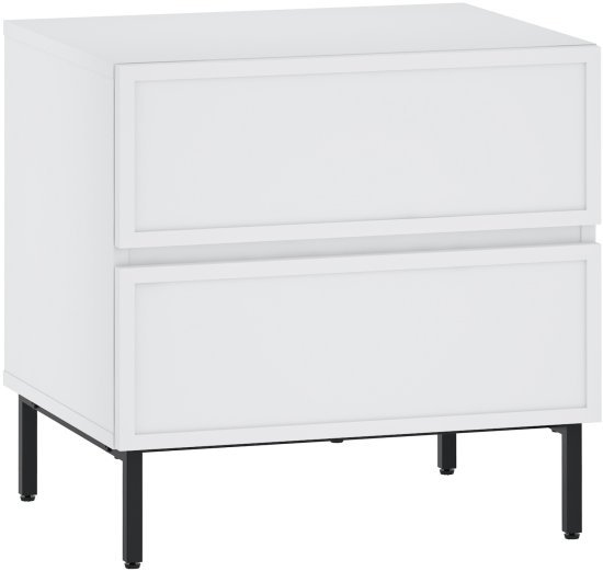 שידת לילה מעוצבת דגם NS3288 מבית Step Up - צבע לבן