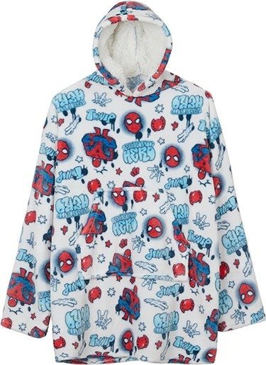 פונצ’ו פרוותי לחורף 100% פוליאסטר גילאים 4-6 מבית Homestyle - ספיידרמן