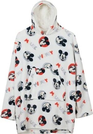 430407_b_1.jpg פונצ’ו פרוותי לחורף 100% פוליאסטר גילאים 4-6 מבית Homestyle - מיקי מאוס