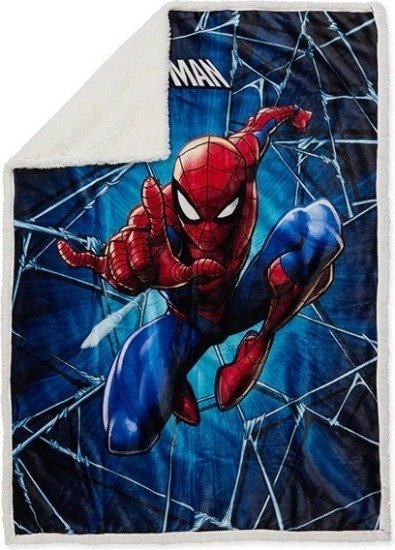 כרבולית פרוותית לחורף 100% פוליאסטר 100x140 מבית Homestyle - ספיידרמן