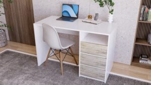 431710_b_1.jpg שולחן מחשב דגם ינאי 78x120x55 ס''מ Ramos - צבע לבן בשילוב צבע אורן בהיר