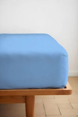 433264_b_1.jpg סדין 100% כותנה למיטה בגודל 90x200 ס''מ קולקציית Ekko Cotton מבית Arige Gad - צבע תכלת