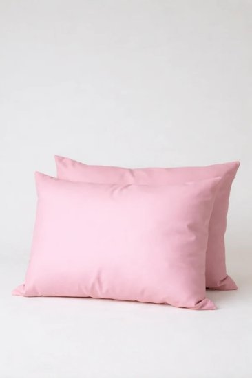 זוג ציפיות לכרית 100% כותנה 50x70 ס''מ קולקציית Ekko Cotton מבית Arige Gad - צבע ורוד