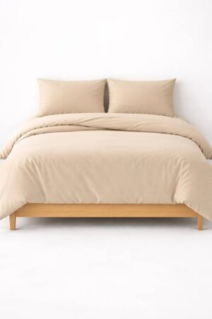 סט מצעים למיטת יחיד 100% כותנה 90x200 ס''מ קולקציית Ekko Cotton מבית Arige Gad - מוקה