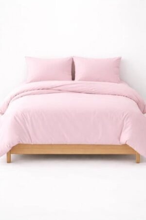 סט מצעים למיטת יחיד 100% כותנה 90x200 ס''מ קולקציית Ekko Cotton מבית Arige Gad - ורוד