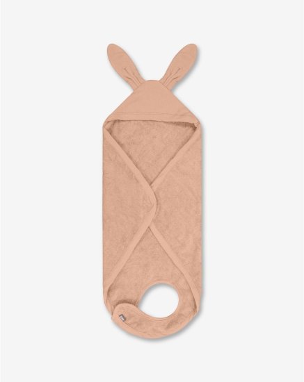 מגבת רחצה קפוצ'ון עם אוזני חיה 70x70 ס''מ מבית Minene - צבע נוגט