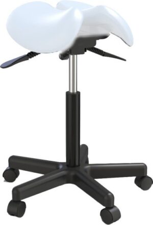 כיסא אוכף ארגונומי מבית המילניום - צבע לבן