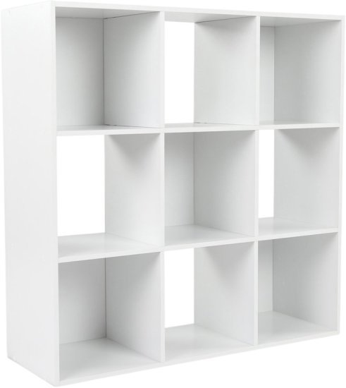 כוורת עץ 9 תאים ברוחב 120 ס''מ דגם Cube מבית Homax - צבע לבן