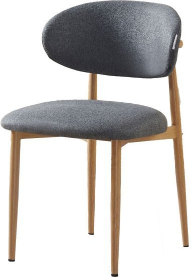 כיסא מרופד לפינת אוכל דגם Alon מבית Star Shop - צבע אפור בהיר