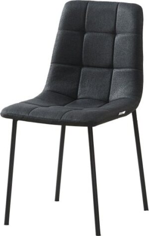 כיסא מרופד לפינת אוכל דגם Ron מבית Star Shop - צבע אפור כהה