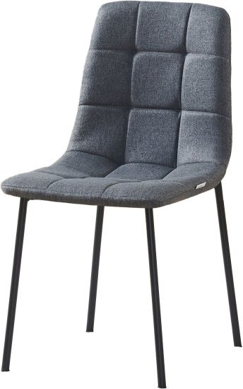 כיסא מרופד לפינת אוכל דגם Ron מבית Star Shop - צבע אפור בהיר