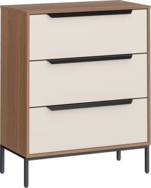 434768_b_1.jpg שידת 3 מגירות דגם רביב מבית Ramos - צבע לבן / אלון כהה