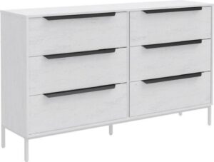 434820_b_1.jpg שידה 6 מגירות דגם תמיר מבית Ramos - צבע לבן / אפור