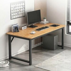 שולחן מחשב ברוחב 100 ס''מ דגם RSM-3261 מבית Rosso Italy - צבע עץ / שחור