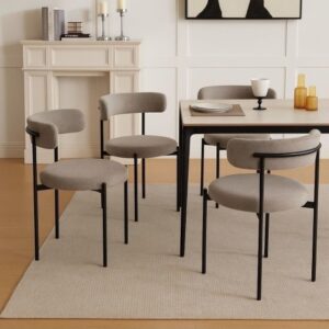 זוג כיסאות לפינת אוכל דגם Oklahoma מבית Ramos - צבע אפור / שחור