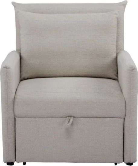 כורסה נפתחת למיטת יחיד בגודל 66x192 ס''מ דגם SINGLE מבית Dr.Gav - צבע בז'