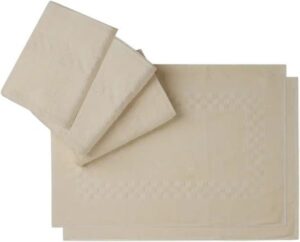 מארז 5 מגבות (3 מגבות גוף + 2 מגבות לרצפה) 100% כותנה דגם נונה מבית ערד טקסטיל - צבע בז'