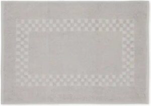 שטיחון אמבט 100% כותנה 50x70 ס''מ דגם נונה מבית ערד טקסטיל - צבע אפור בהיר