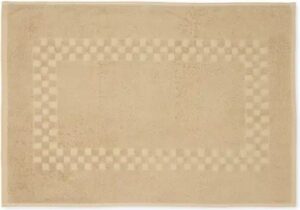 שטיחון אמבט 100% כותנה 50x70 ס''מ דגם נונה מבית ערד טקסטיל - צבע שמנת