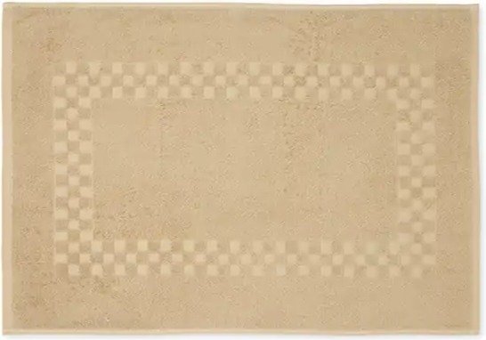 שטיחון אמבט 100% כותנה 50x70 ס''מ דגם נונה מבית ערד טקסטיל - צבע שמנת