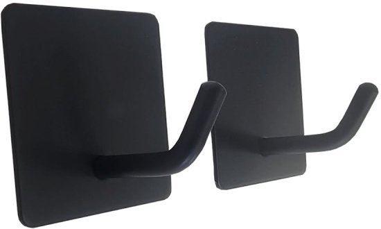 439005_b_1.jpg וו תליה נירוסטה בהדבקה מרובע דגם מלאווי מבית Malkan - (2 יחידות במארז) - צבע שחור