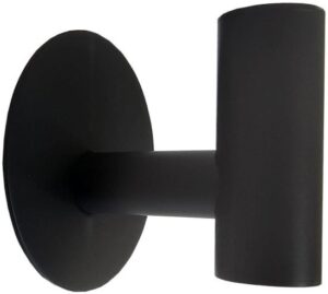 וו תליה נירוסטה בהדבקה דגם בלטון מבית Malkan - צבע שחור