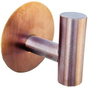 וו תליה נירוסטה בהדבקה דגם בלטון מבית Malkan - צבע רוז גולד