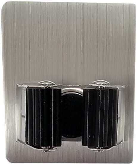 439034_b_1.jpg מתלה נירוסטה לתליית מקל בהדבקה דגם ליסי מבית Malkan - צבע כסוף / שחור