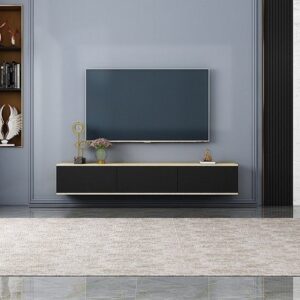 439871_b_1.jpg מזנון טלוויזיה צף ברוחב 180 ס''מ דגם Alona מבית StarShop - צבע אלון ושחור