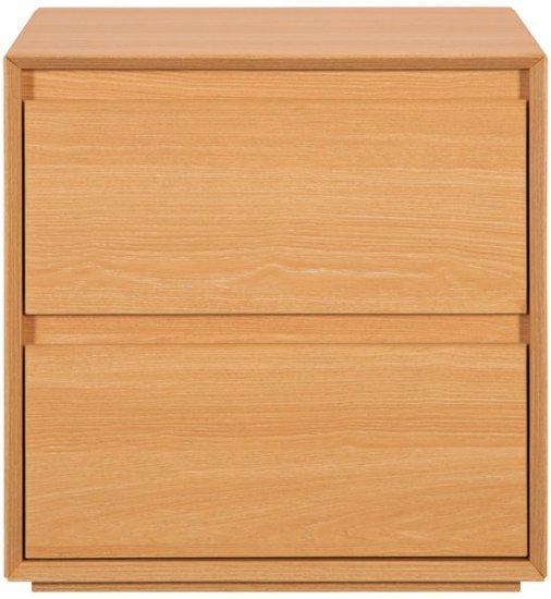 שידת לילה 2 מגירות דגם Shoham מבית Ramos - צבע אלון