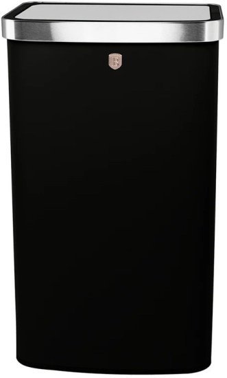 פח חכם עם חיישן תנועה 60 ליטר Berlinger Haus BH9796 - צבע שחור / רוז גולד