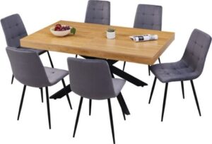 440117_b_1.jpg שולחן פינת אוכל מלבני נפתח 160-240 ס''מ דגם Apollo מבית Woody - צבע עץ