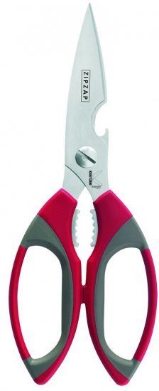 מספריים מקצועיים למטבח 20 ס''מ דגם Zipzap מבית Kretzer Solingen  - צבע אדום