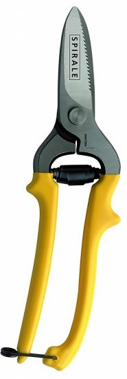 מספריים מקצועיים לעור 24 ס''מ דגם Spirale מבית Kretzer Solingen  - צבע צהוב