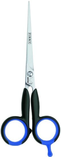 מספריים מקצועיים לשיער 17 ס''מ דגם Finny מבית Kretzer Solingen - צבע כחול / שחור