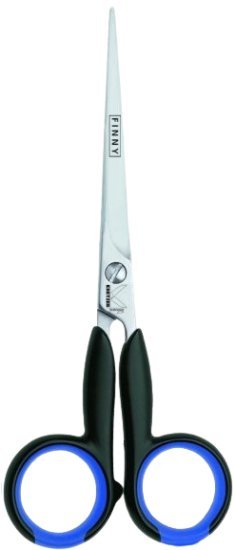 מספריים מקצועיים לשיער 15 ס''מ דגם Finny מבית Kretzer Solingen - צבע כחול / שחור