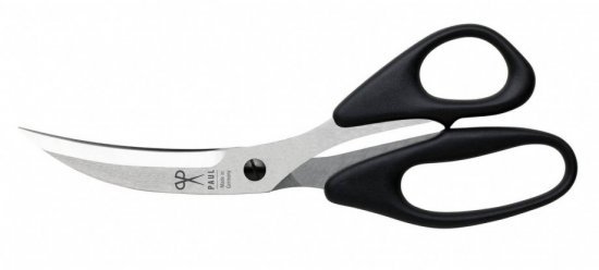 מספריים מקצועיים לפיצה 89 מ''מ Paul - צבע שחור